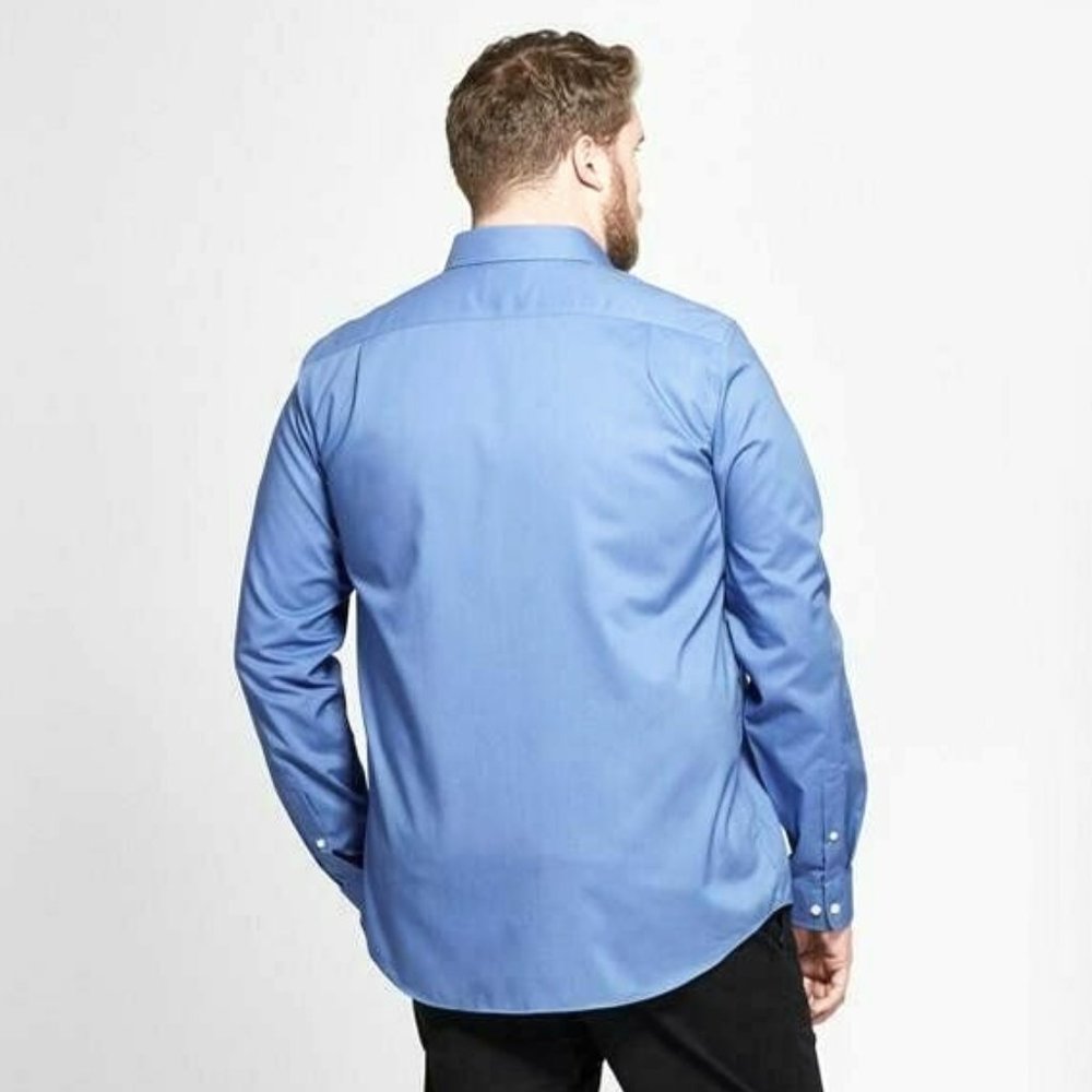 NWT Goodfellow French Blue Dress Shirt Big & Tall - Picture 3 of 3